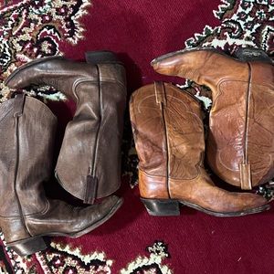 Tony lamas and Larry mahans boots
